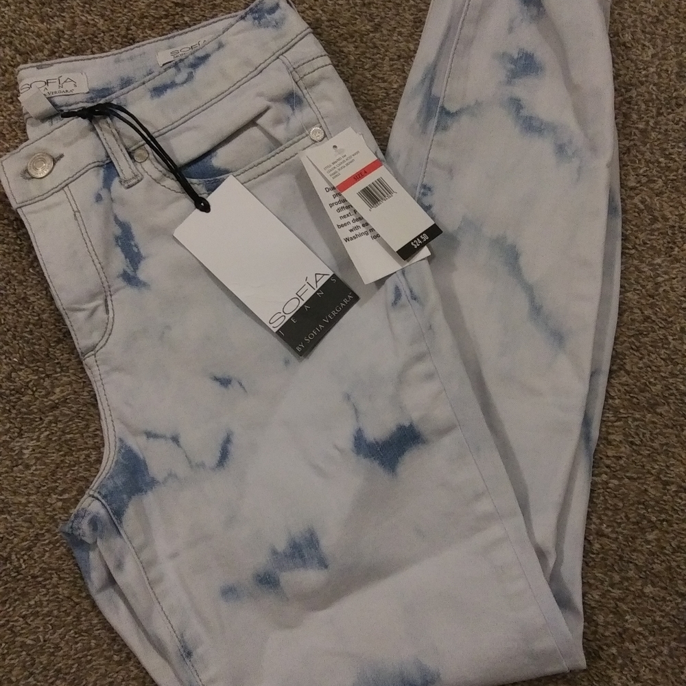 Sofia Jeans Acid Wash Skinny Jeans